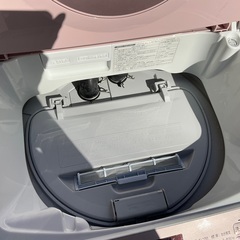 【RKGSE-058】特価！シャープ/5kg/タテ型全自動洗濯乾燥機/ES-TX5A-P/中古品/2017年製/当社より近隣地域無料配達