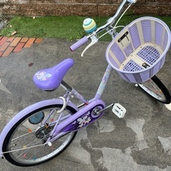 ジュニア　自転車　20インチ　子供　紫　ブリヂストン