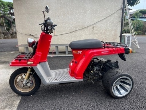 【引取限定】HONDA ホンダ ジャイロX 後期型 24番台 3輪 ミニカー 原付 配達 レッド カスタム 改造 東京都あきる野市にて保管中！