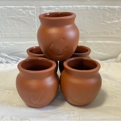 陶器のミニ壺・ハロウィン、インテリア、ハンドメイドに