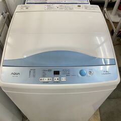 洗濯機　No.8396　アクア　2019年製　7kg　AQW-H73　【リサイクルショップどりーむ荒田店】