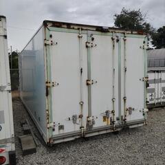 匝瑳市八日市場】No.B-26 鍵付き シャッターコンテナ ワイド幅 長さ約