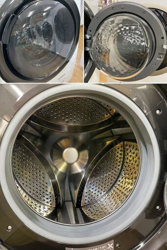 地域限定送料無料　超美品【 SHARP 】シャープ 洗濯7.0㎏/乾燥3.5㎏ ドラム式洗濯機 奥行スリム マンションにもちょうどいい、コンパクトタイプ ES-S7F