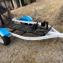 ワイスピ ブライアン風カスタム バイクトレーラー トランポ サーキット