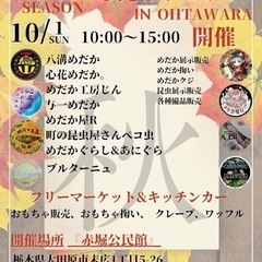 10月1日日曜日に大田原市にてメダカイベントやります！