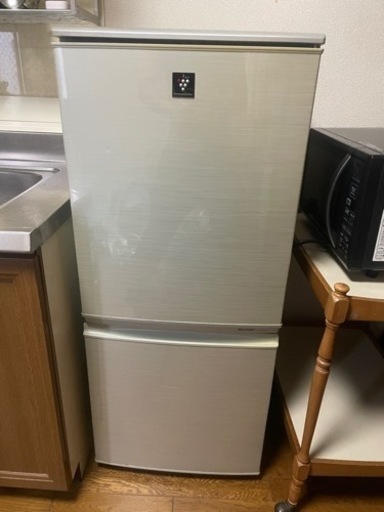 今月いっぱい　SHARP2ドア冷蔵庫です。 プラズマクラスター　SJ-PD-14T-N