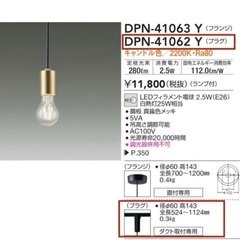 DAIKO 大光電機 DPN-41062Y ペンダント 電球付き
