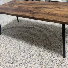 センターテーブル/アンティークブラウン/折りたたみテーブル
