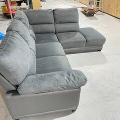 ☆ニトリ☆ 布張りカウチソファ ウォール3KD NITORI グレー クッション 