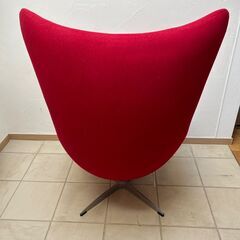エッグチェア　リプロダクト　レッド　赤　オットマン付