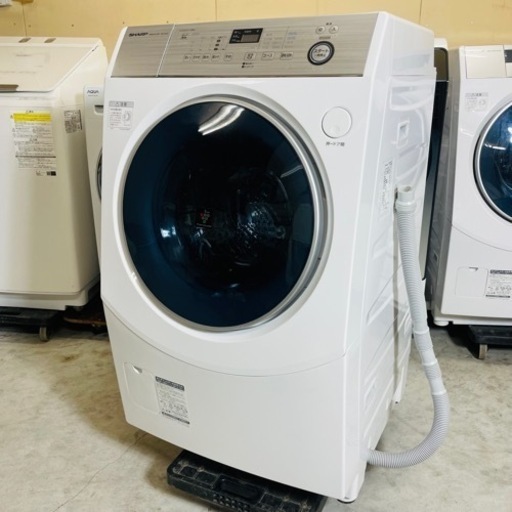 激安美品✨2019年製　10㌔SHARPドラム式洗濯乾燥機　設置OK