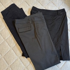 取引中〛黒スラックス・黒パンツ・黒スカート Lサイズ