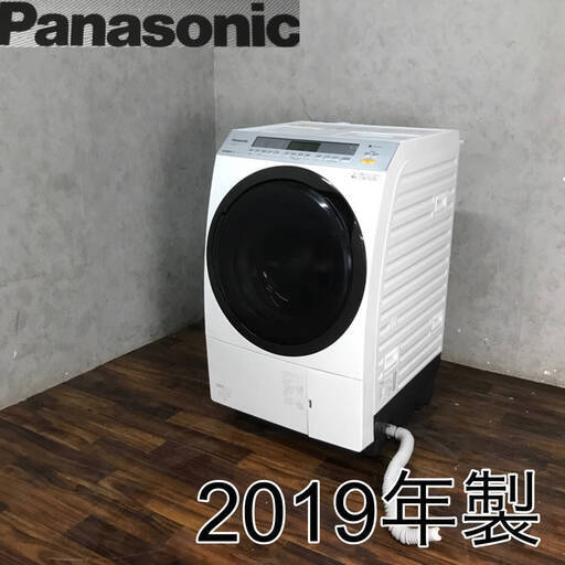 WY6/86 パナソニック Panasonic ドラム式電気洗濯乾燥機 NA-SVX890L 左開き 100V 洗濯11kg 乾燥6kg 白 ホワイト ※動作確認済