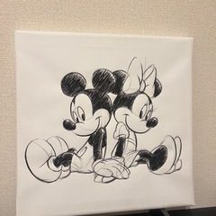 キャンパスアートパネル　ディズニー　ミッキーマウス　ベル　美女と野獣
