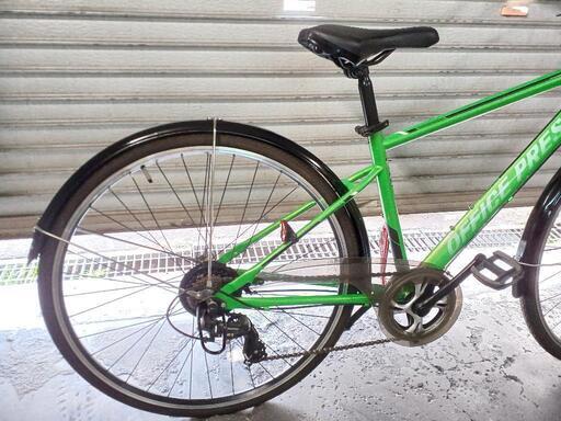 自転車 中古 クロスバイク OFFICE PRESS 外装7段変速 LEDライトカゴ