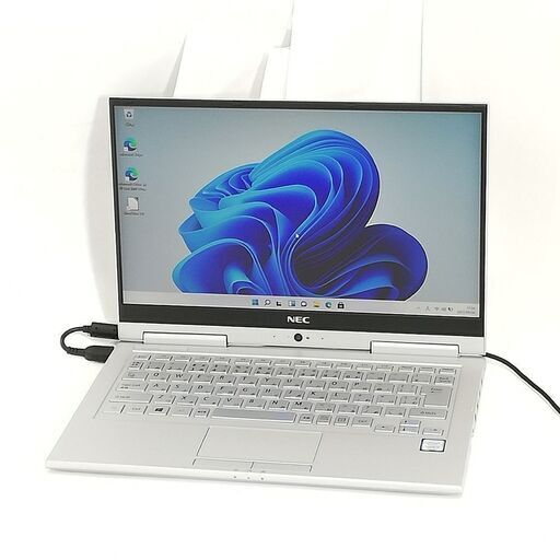 送料無料 高速SSD タッチパネル フルHD 13.3型 ノートパソコン NEC PC-VKT25GVG3 中古美品 第7世代 i5 4GB 無線 bluetooth Win11 Office済