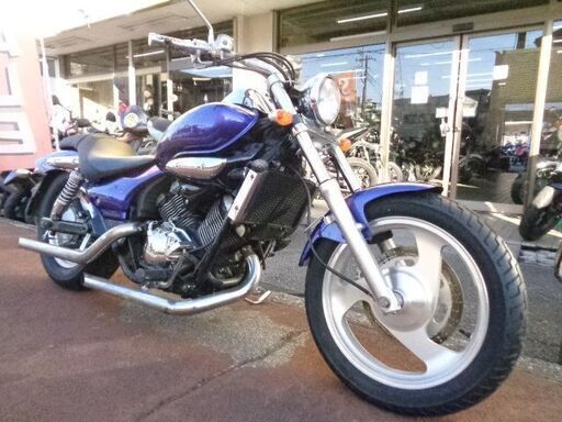 NO.4794　エリミネーター２５０Ｖ　水冷４サイクルＶツイン２５０ｃｃエンジン　スラッシュカットマフラー　パープル　☆彡