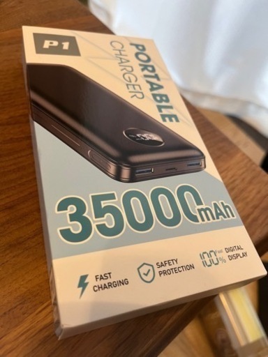 新品未使用 35000mAh大容量モバイルバッテリー
