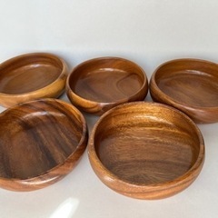 丸木皿5個