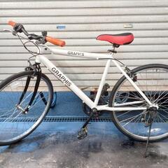 自転車中古　クロスバイク　GRAPHIS　外装6段変速　フレームサイズ480　タイヤ26インチ　カラーホワイト