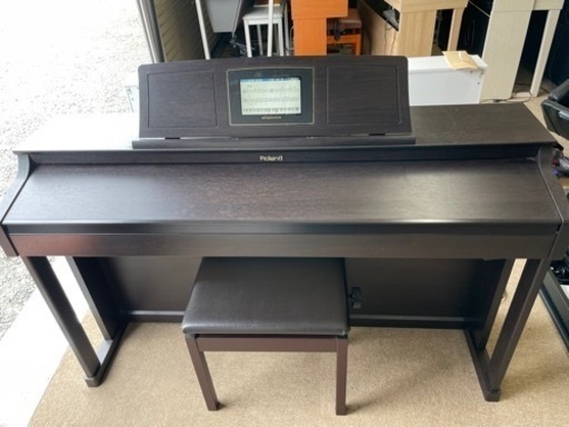 Roland 88鍵盤電子ピアノHPi-6F 液晶画面に譜面が出る 「デジスコア