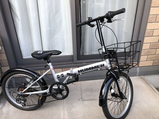 値下げ！早い者勝ち！ハマー ファットバイク 折りたたみ自転車 HUMMER FDB206FAT-BIKE 20インチ 極太3.0タイヤ  シマノ製6段変速