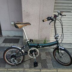 ROVER[ローバー]16吋折り畳み自転車 外装6段/グリーン