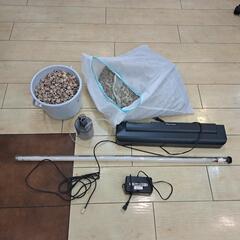 【購入済み】1200中古アクリルオーバーフロー水槽セット１面ブラック(底)