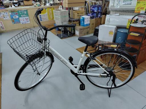 J009 ☆サビ使用感有り☆普通自転車☆ALONSO☆6段☆LEDダイナモ☆26インチ