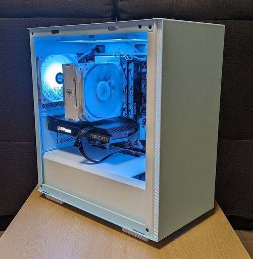 (取引中)14コアCPU＆3060Ti搭載　パステルブルーがオシャレなゲーミングPC