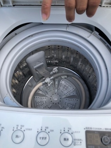 福岡市内配送設置無料　AT-WM45B-WH 全自動洗濯機 ホワイト [洗濯4.5kg /乾燥機能無 /上開き]