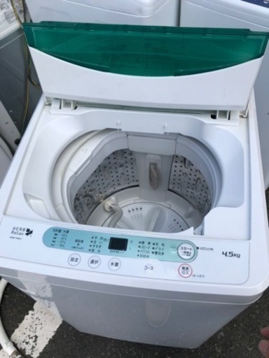 福岡市内配送設置無料　ヤマダ電機オリジナル　全自動電気洗濯機　(4.5kg) HerbRelax YWM-T45A1(W)