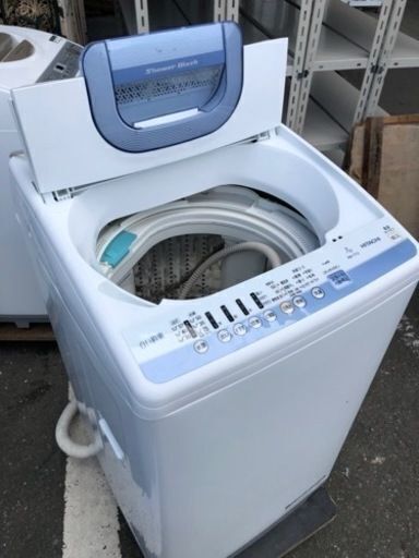 福岡市内配送設置無料　日立 白い約束 全自動洗濯機 NW-T73（A） （ブルー） 洗濯機本体
