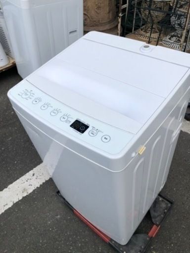 福岡市内配送設置無料　AT-WM45B-WH 全自動洗濯機 ホワイト [洗濯4.5kg /乾燥機能無 /上開き]