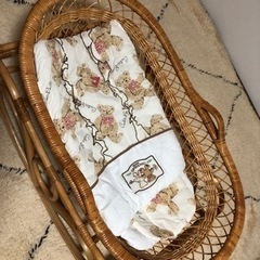 ラタン ゆりかご ベビーベッド 新生児