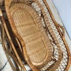 ラタン ゆりかご ベビーベッド 新生児