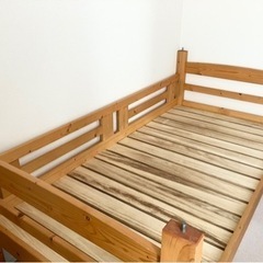天然木・二段ベッド(日本製)