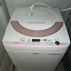 全自動洗濯機 SHARP ES-G55PC-P 5.5kg