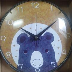 掛け時計　クマ