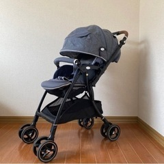 アップリカベビーカーAB型&フットマフ/デニム調アカチャンホンポ限定赤ちゃん アップリカベビーカーAB型&フットマフ/デニム調アカチャンホンポ限定