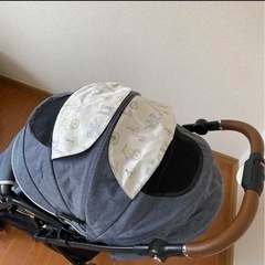アップリカベビーカーAB型&フットマフ/デニム調アカチャンホンポ限定