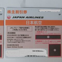 【ネット決済】JAL 株主優待券 日本航空　3000円/2枚