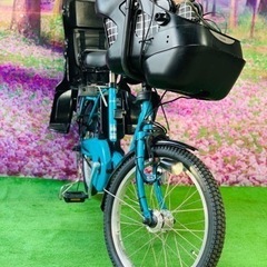 ❹ 5656子供乗せ電動アシスト自転車パナソニック3人乗り対応2...