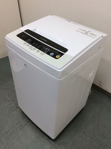 （9/30受渡済）JT7245【IRISOHYAMA/アイリスオーヤマ 5.0㎏洗濯機】美品 2019年製 IAW-T501 家電 洗濯 簡易乾燥付