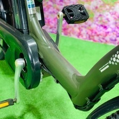 ➃ 5607子供乗せ電動アシスト自転車ブリヂストン3人乗り対応20インチ  