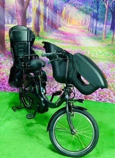 ❹ 5645子供乗せ電動アシスト自転車ヤマハ3人乗り対応20インチ
