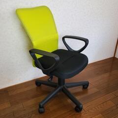 【引渡し完了】① 新品未使用 グリーン 1脚 デスクチェア PC 椅子