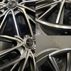 MID VERTEC ONE マルカサービス ヴァーテックワン 社外ホイール 18インチ 7J5HPCD114.3+55 ヴォクシー ノア等　(VHP030)クレジットカード QRコード決済可能