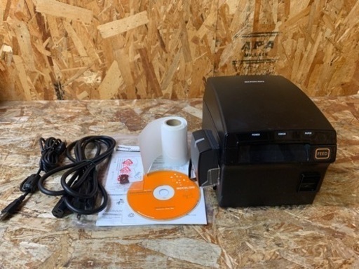 (6057) 現状品 BIXOLON ビクソロン サーマルプリンター SRP-F312II メロディーブザー付き(RMB-100G） 2019年製 レシートプリンター ブラック 業務用 飲食店 店舗用品