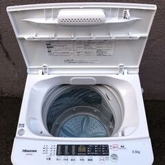 ㊱【税込み】ハイセンス 5.5kg 全自動洗濯機 HW-K55E 2021年製【PayPay使え
